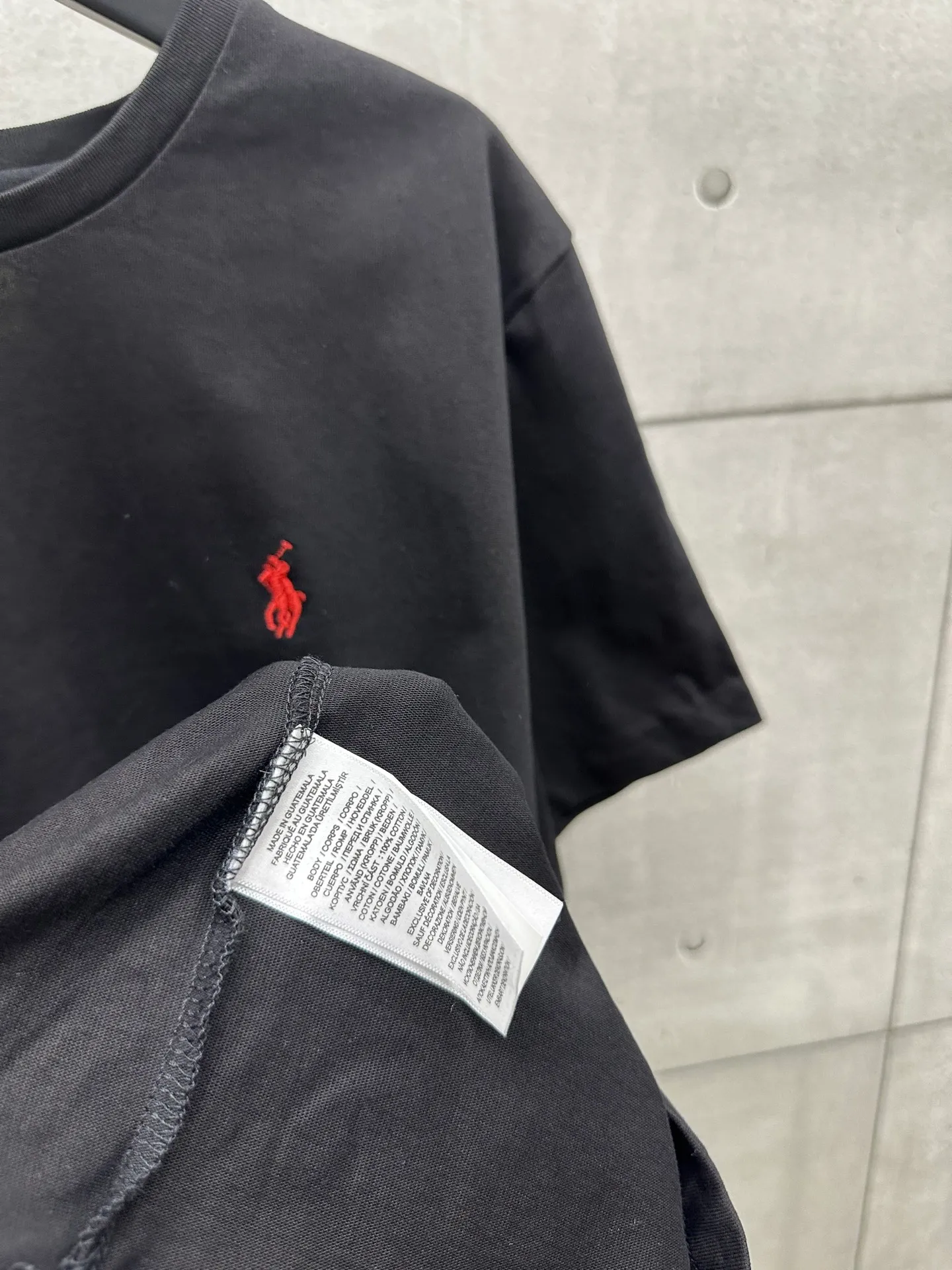 P130 #012 Ralph lauren series uses 260G high-definition fabrics, Behringer 1000-needle embroidery restores ZP, complete three-label accessories, color: white, black, size: S M L XL
